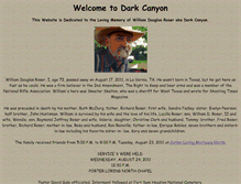 Tablet Screenshot of darkcanyon.net